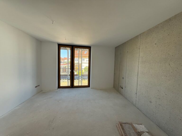 Schlafzimmer - aktueller Bautenstand - Wohnung 5 - 1. Stock