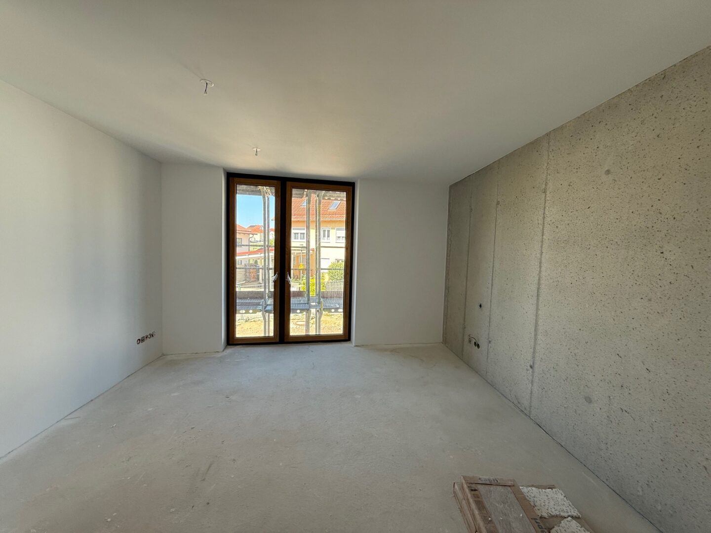 Schlafzimmer - aktueller Bautenstand - Wohnung 5 - 1. Stock
