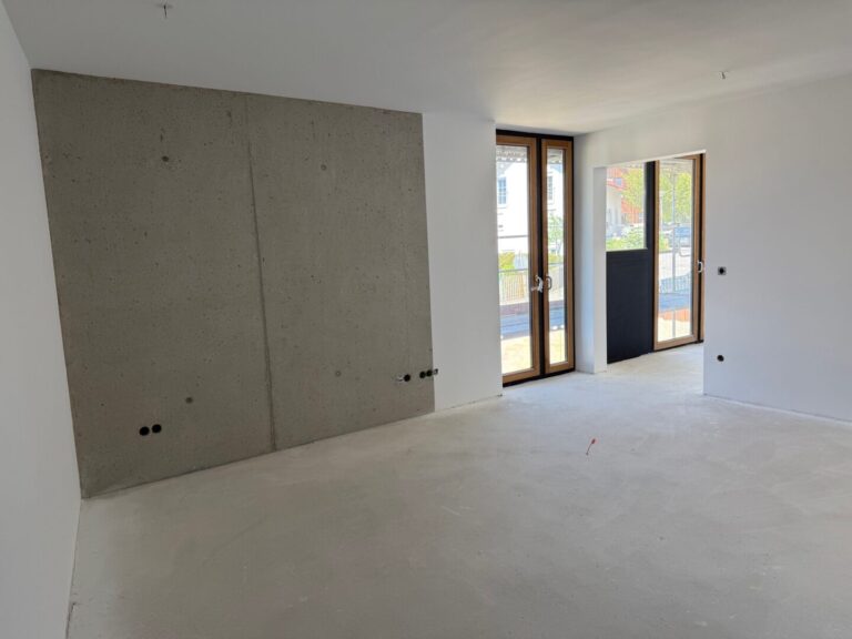 Wohnzimmer - aktueller Bautenstand - Wohnung 9 - 1. Stock