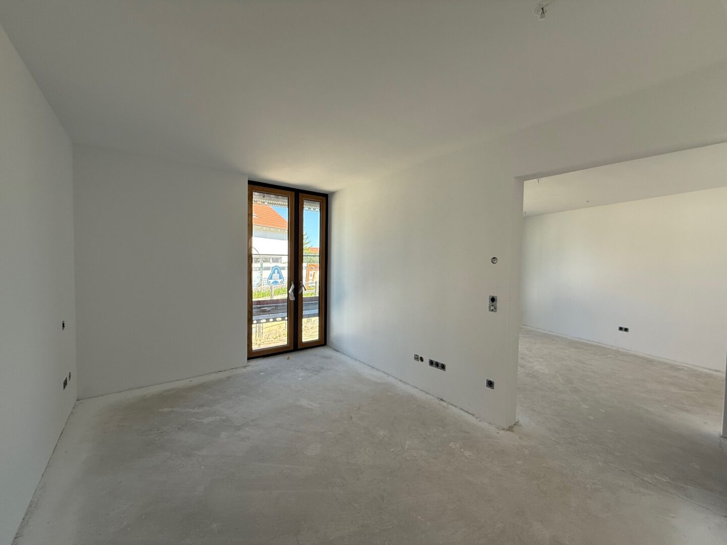 Schlafzimmer - aktueller Bautenstand - Wohnung 10 - 1. Stock