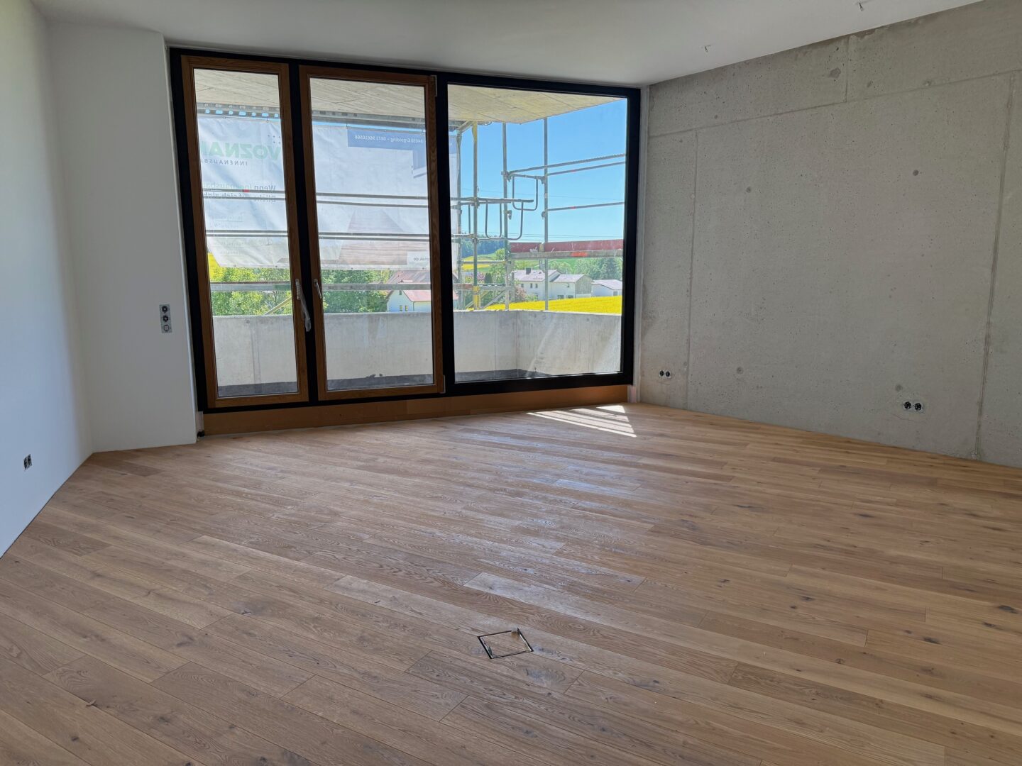 Panorama - Aktueller Bautenstand Beispielwohnung